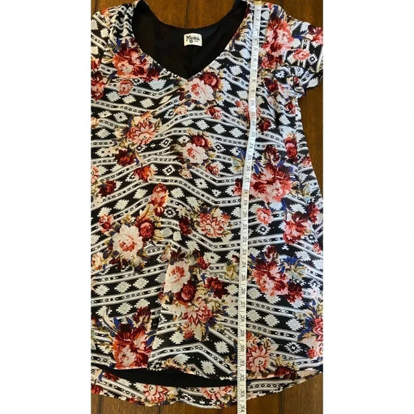 Show Me Your Mumu Large Short Sleeve Kylie Mini Dress Spring Festival Floral - Picture 11 of 11